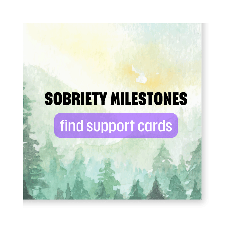 Sobriety Milestone Cards - Recovery Anniversary Greeting Cards
