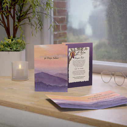 30 Days Sober Card - One Month Sobriety Milestone Greeting Card - Recovery Encouragement