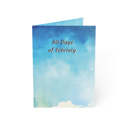 60 Day Soberversary Greeting Cards - Sobriety Milestone Greeting Cards
