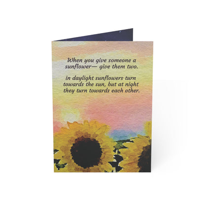 Mental Health Support Card - Sunflower Support Note