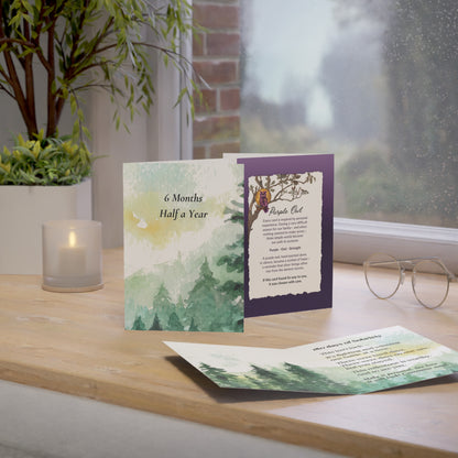 6 Months Sober Card - Six Month Sobriety Milestone Greeting Card - Recovery Anniversary