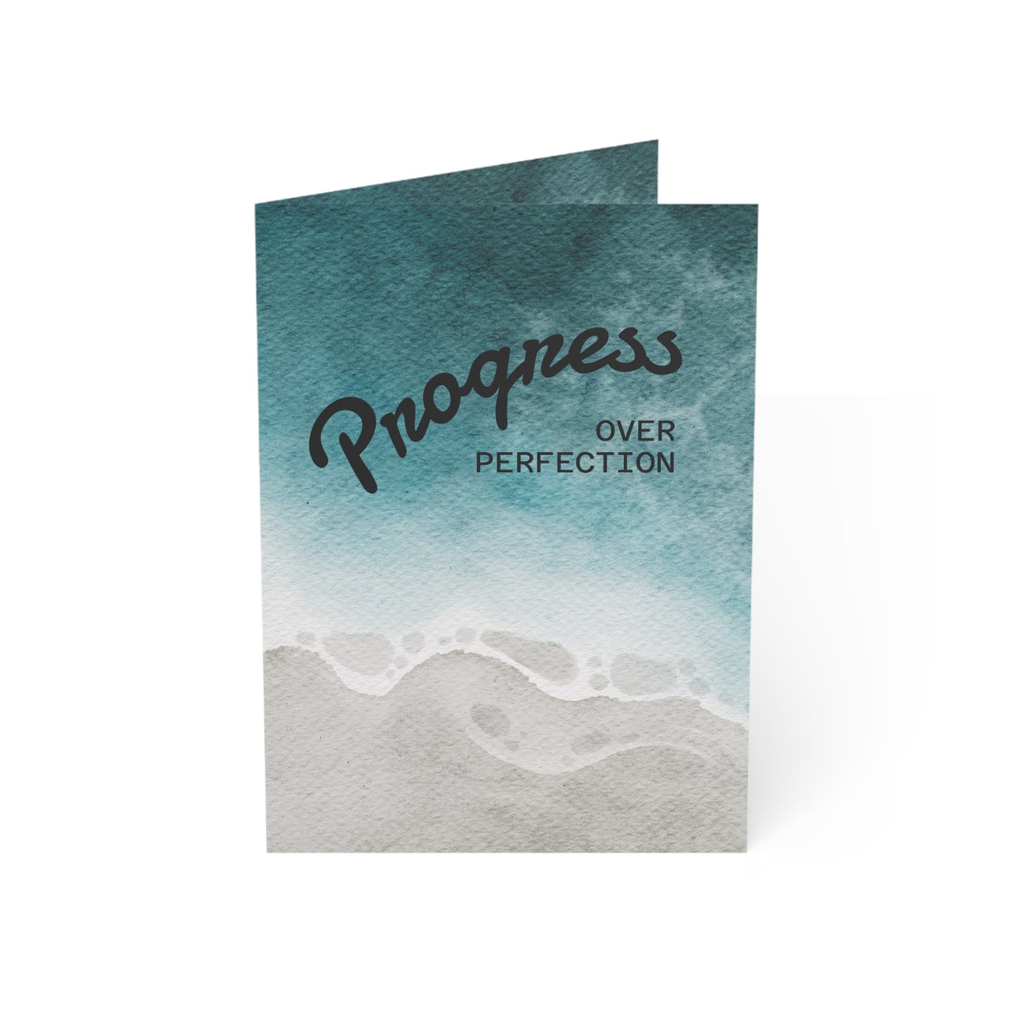 60 Days Sober Card - Two Month Sobriety Milestone Greeting Card - Progress Over Perfection