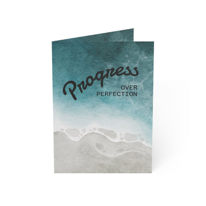 60 Days Sober Card - Two Month Sobriety Milestone Greeting Card - Progress Over Perfection
