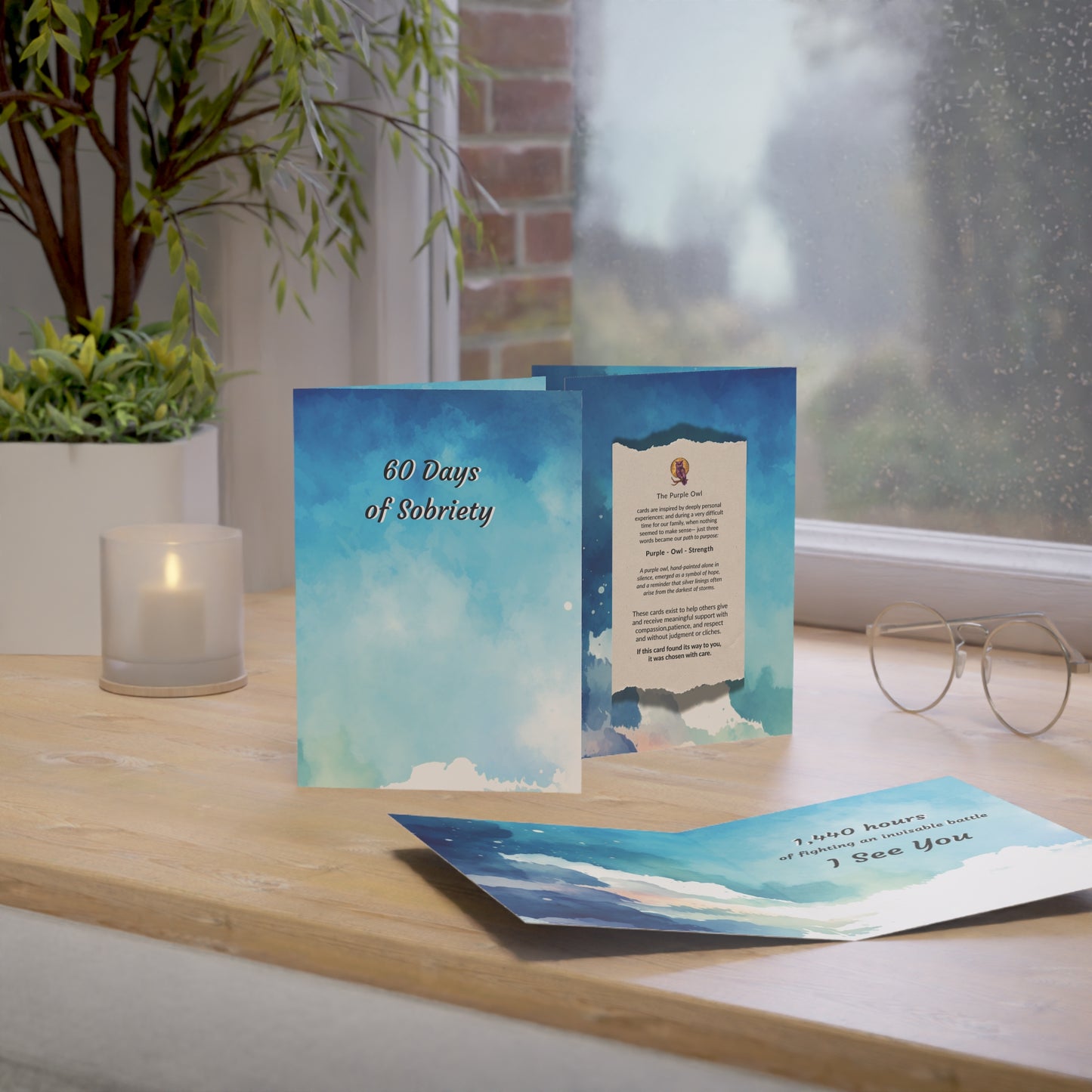 60 Day Soberversary Greeting Cards - Sobriety Milestone Greeting Cards