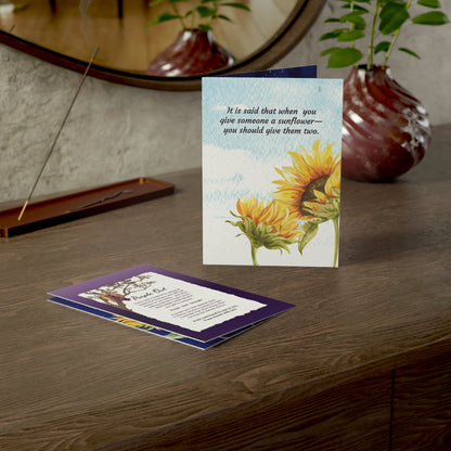 You Are Not Alone - Mental Health Support Card - Sunflower Theory Greeting Card