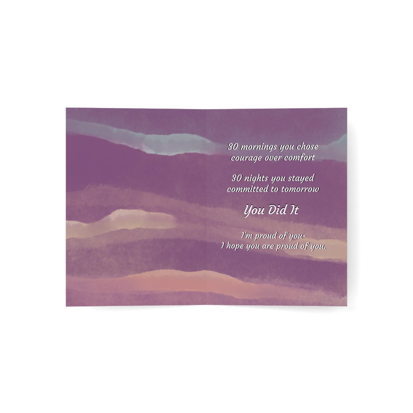 30 Day Soberversary Greeting Cards — Sober Milestone Greeting Cards