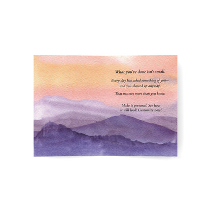 1 Year Sobriety Card - One Year Sober Anniversary Greeting Card - Recovery Celebration