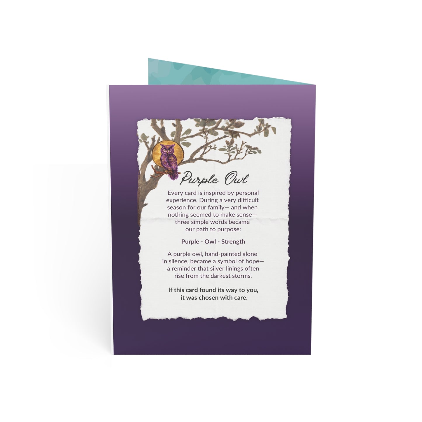 You Are Not a Burden  - Mental Health Support Card - Encouragement Greeting Card