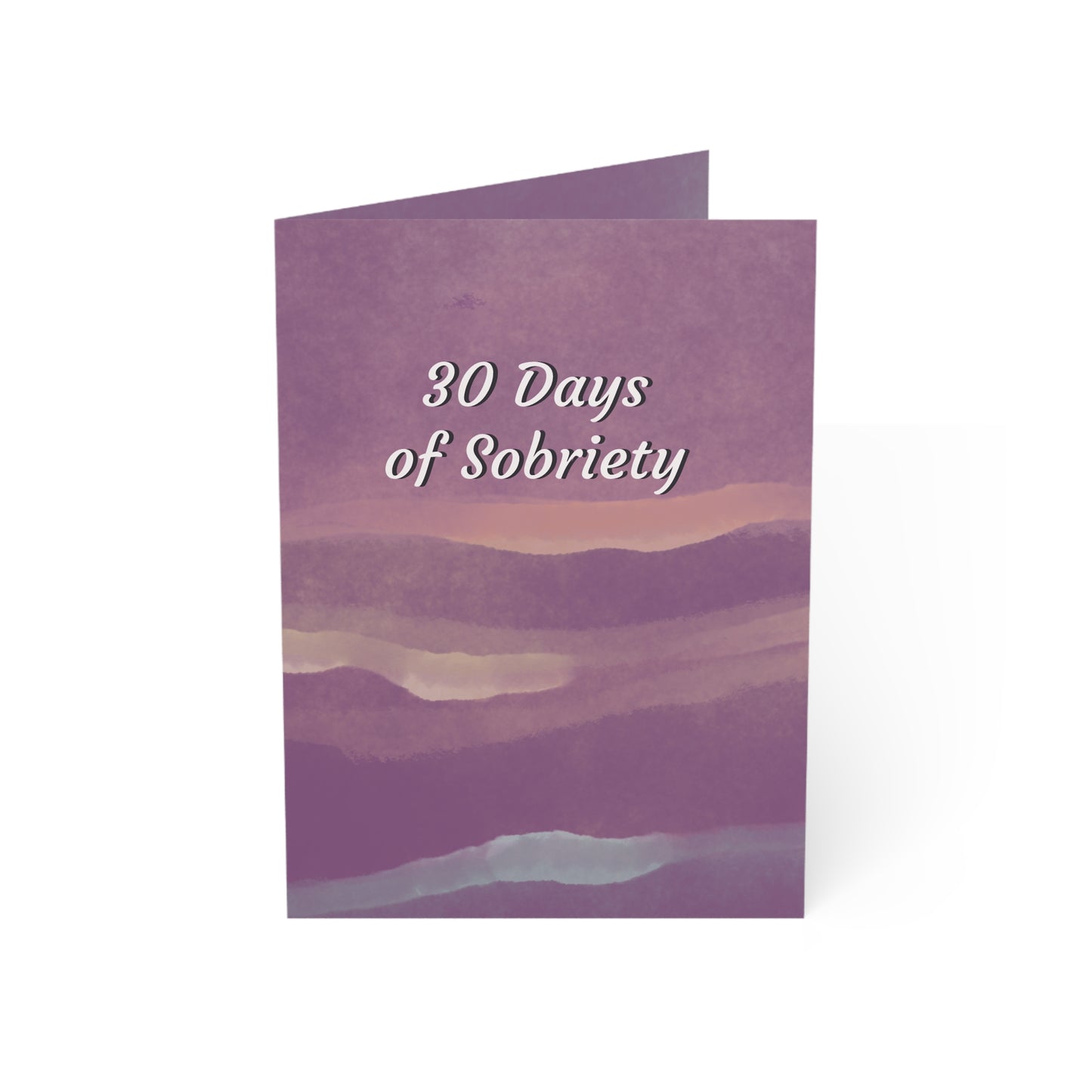 30 Day Soberversary Greeting Cards — Sober Milestone Greeting Cards