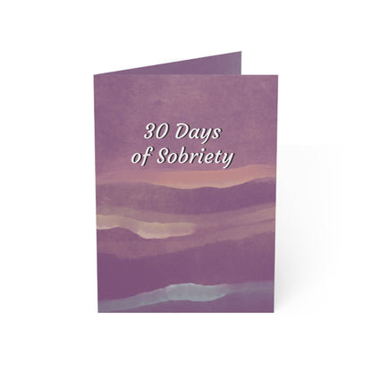 30 Day Soberversary Greeting Cards — Sober Milestone Greeting Cards