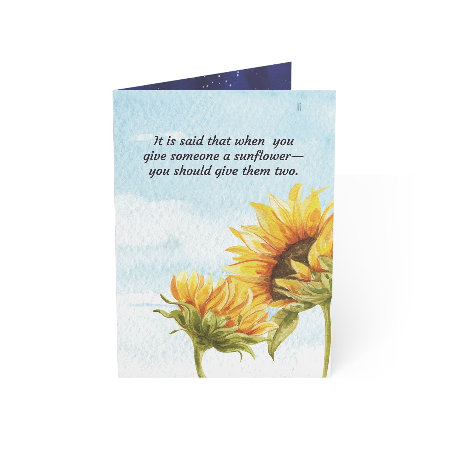 You Are Not Alone - Mental Health Support Card - Sunflower Theory Greeting Card